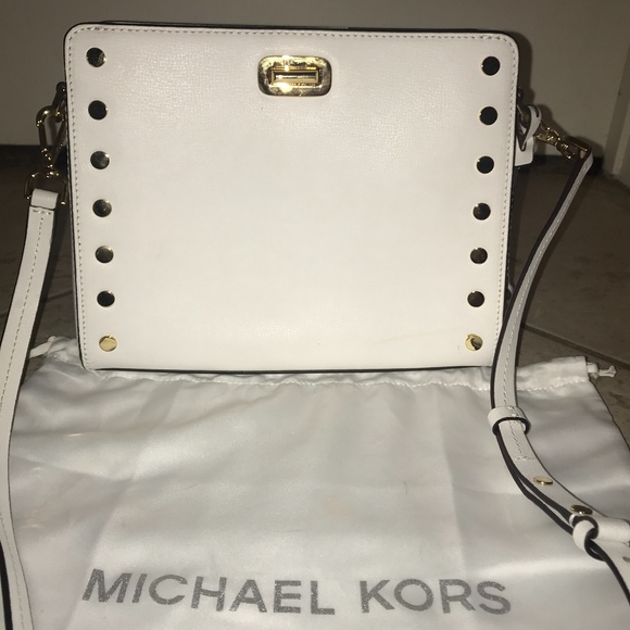 Michael Kors White Leather Purse - Picture 1 of 3